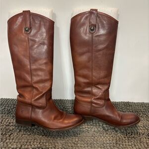 Frye Melissa Button Knee High Tall Boots